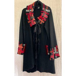 Covelo brand wool ribbon coat